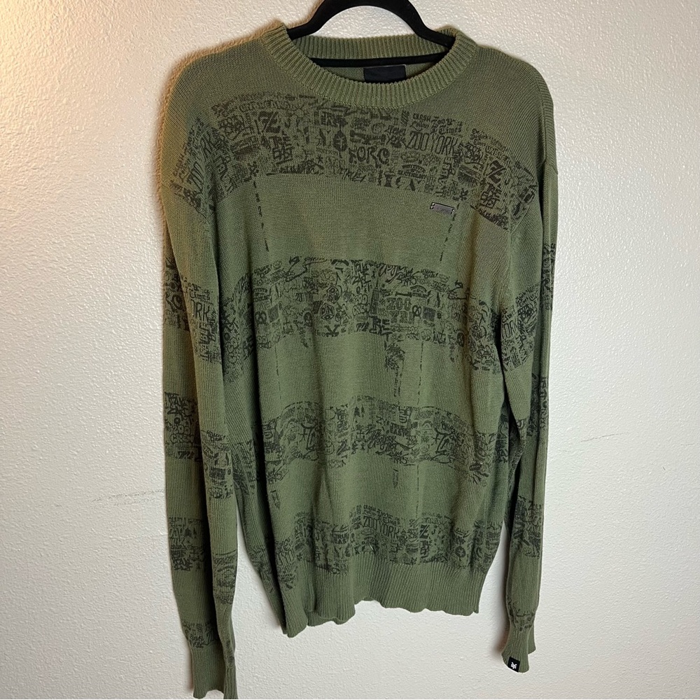 Zoo York grunge streetwear oversized knit light weight sweater